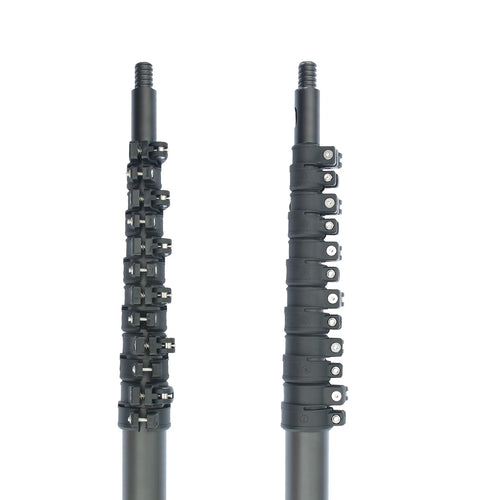 30/36/42ft carbon fiber telescopic pole for window cleaning high reach Long extendable support handle 10/12m