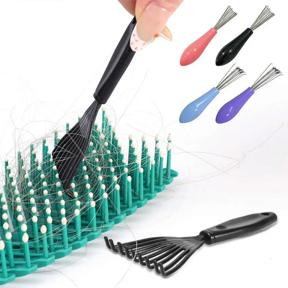 Plastic Handle Comb Hair Brush Cleaner Hand Tool Embedded Beauty Tools Comb Hair Remover Multifunctional Cleaning Supplies