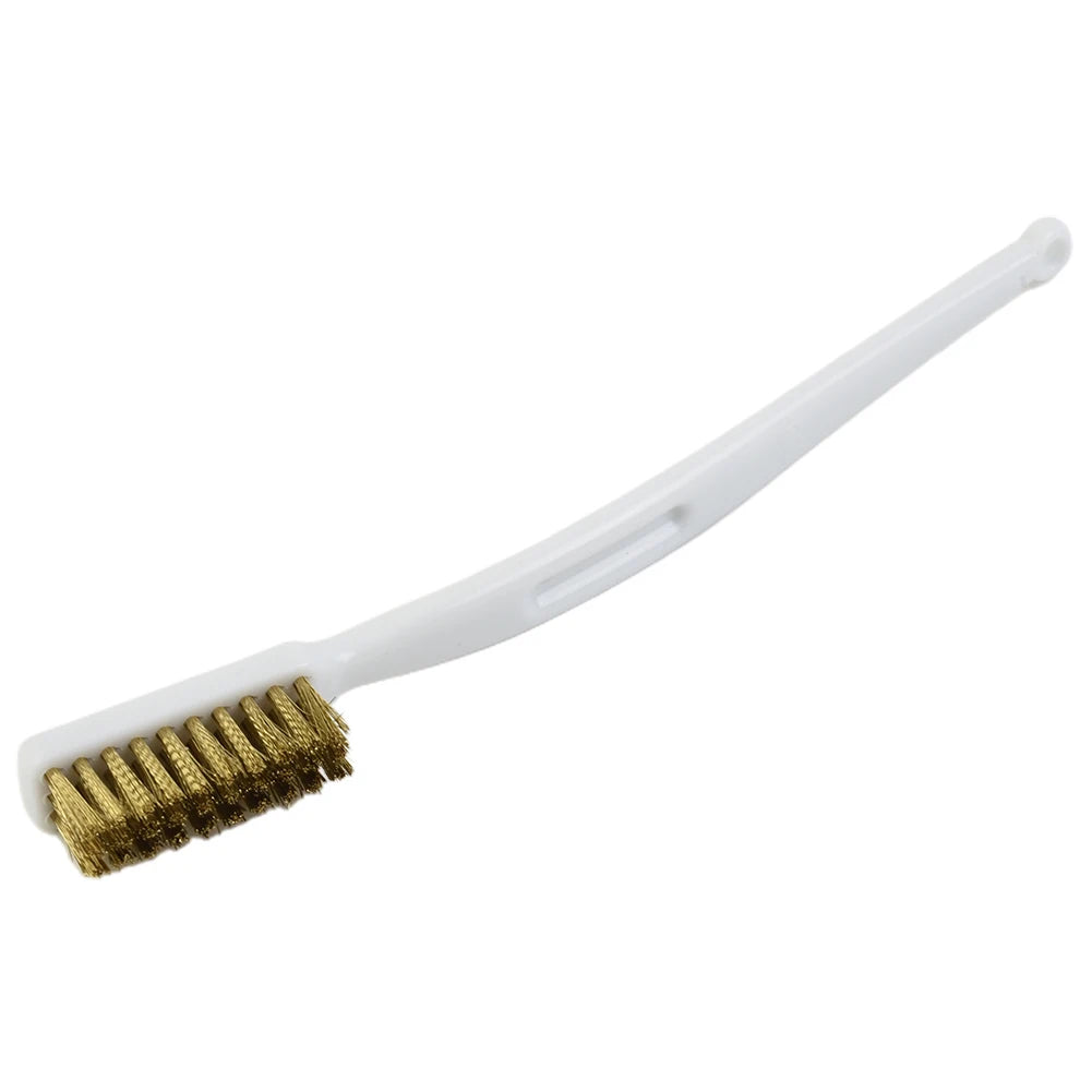 Brush Wire Metal Nylon Wire Plastic White Wire Brush Black Cleaning Handle Brass Machine Polishing Rust Silver