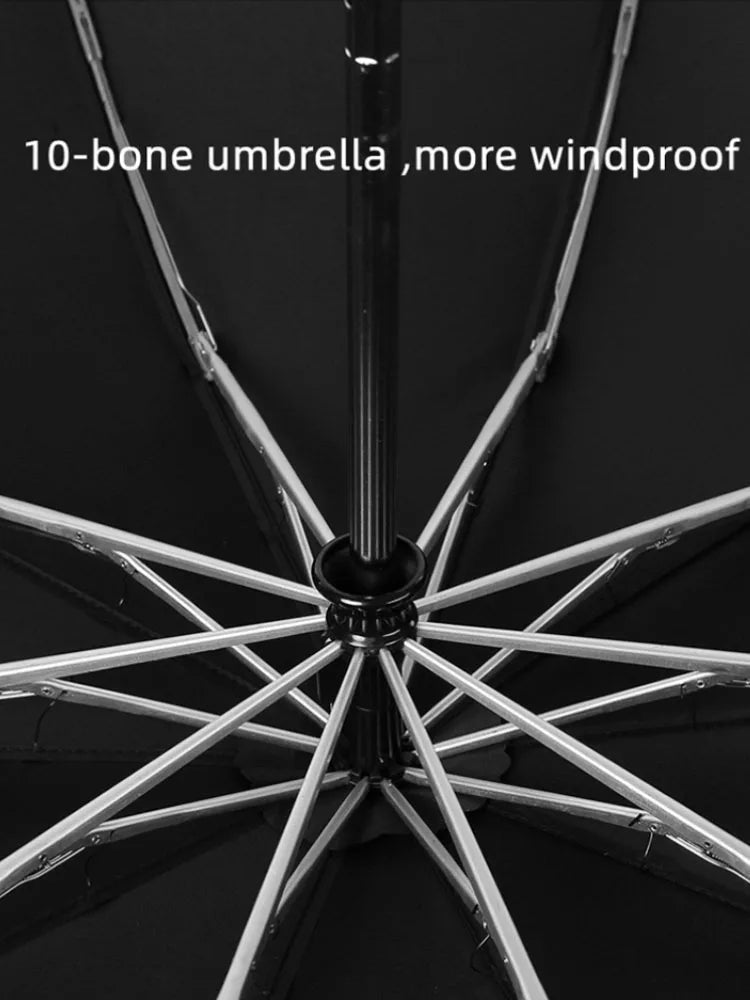 Fully Automatic UV Umbrella With LED Reflective Stripe Reverse Umbrellas For Nissan Rogue X-Trail GTR Note Qashqai Juke Patrol