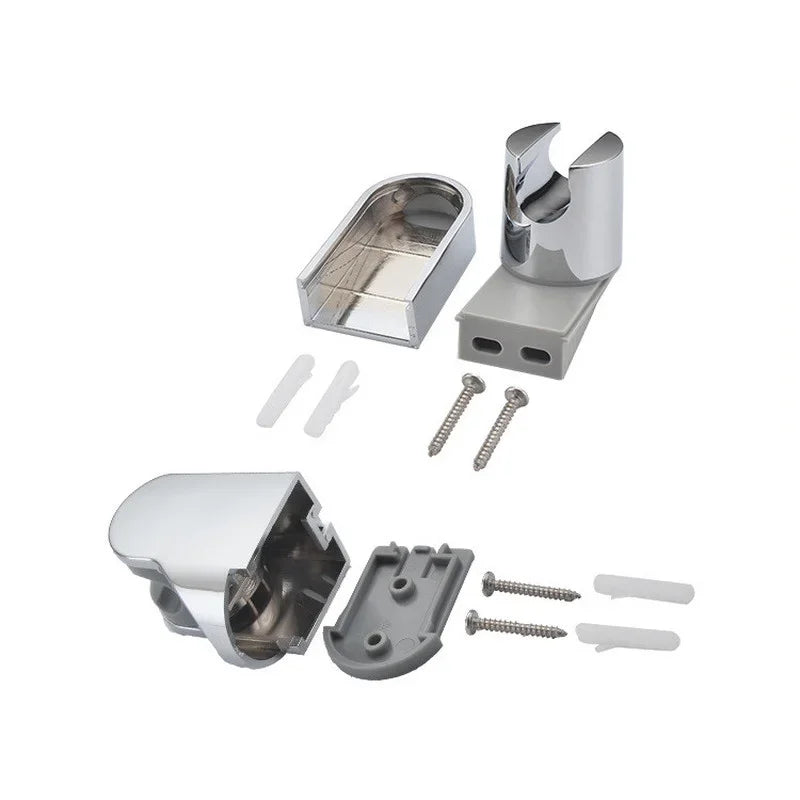 1 support de pomme de douche mural en ABS, supports de montage de douche réglables, base de fixation de pommeau de douche, accessoires de salle de bain