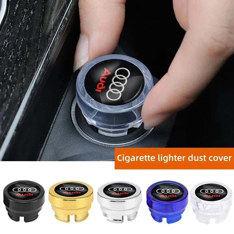 For Audi A1 A2 A3 A4 A5 A6 A7 A8 Q1 Q2 Q3 Q4 Q5 Q6 Q7 Q8 TT RS6 S5 B9 C6 B6 Car Cigarette Lighter Cover DustProof Decoration Cap