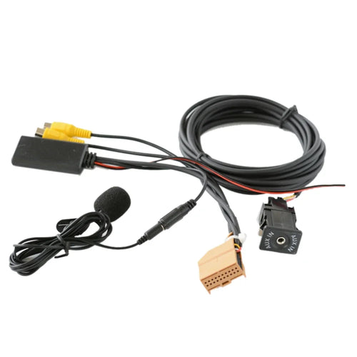 Adaptateur câble AUX Bluetooth de voiture 12 V MMI 2G Audio Musique Micro pour Q7 A6 A8 2006-2008 J523 Uniquement pour mode AV1 AV2