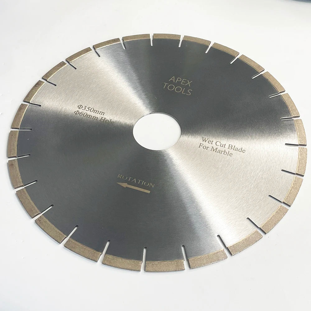 14 Inch 350mm High Sharpness Marble Cutting Disc  Silent Arix Diamond Saw Blade Wet Cut Blade for Granite Stone Cutting