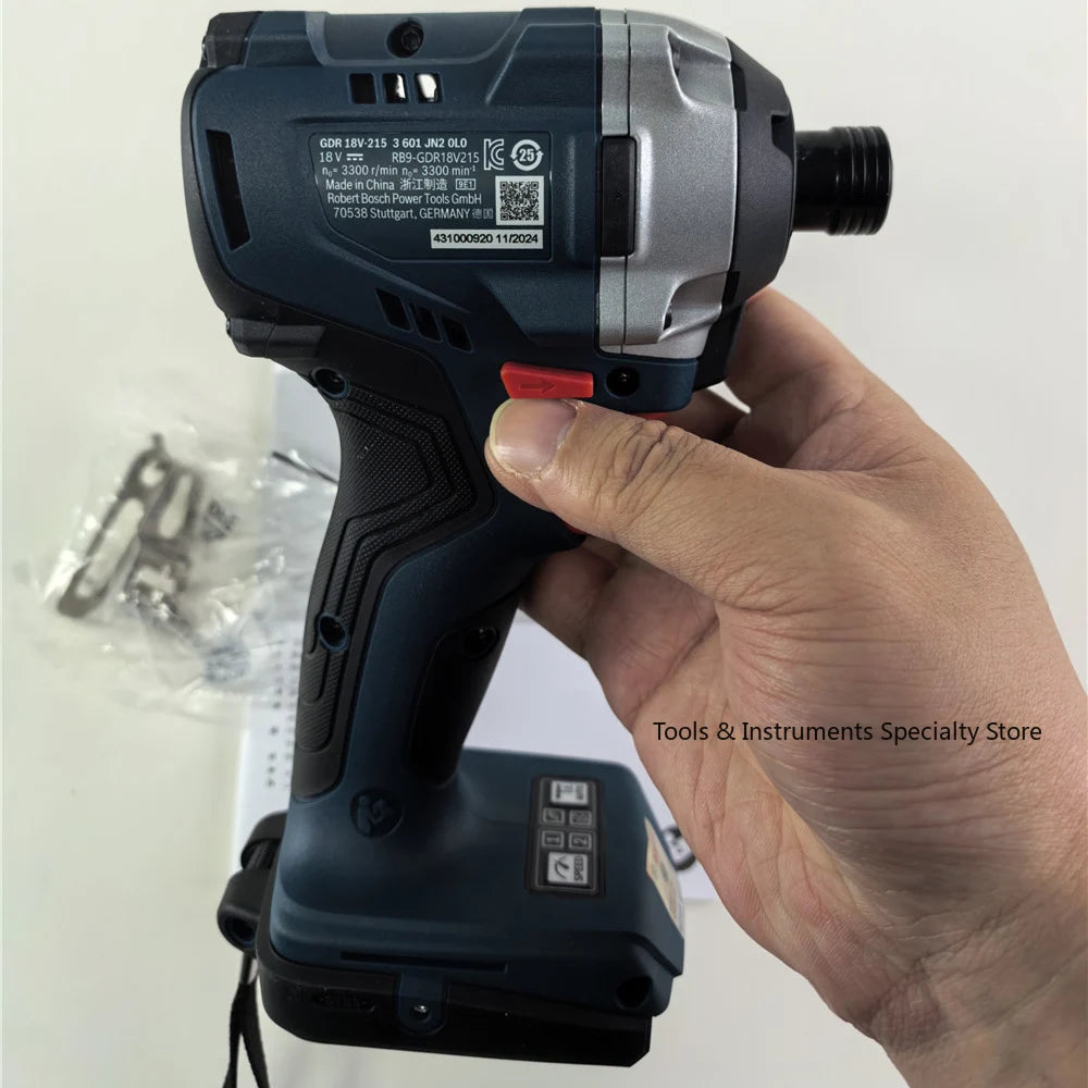 Bosch GDR 18V-215 Professional Visseuse à chocs sans fil 18 V Hexagone intérieur 1/4" Visseuse électrique 215 Nm