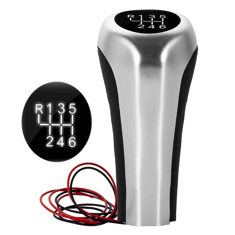 Bouton de levier de vitesses de voiture à LED 5/6 vitesses Levier de vitesses pour BMW F30 E60 E61 E28 E34 E39 X1 X3 E84 X4 F26 M3 M4 M5