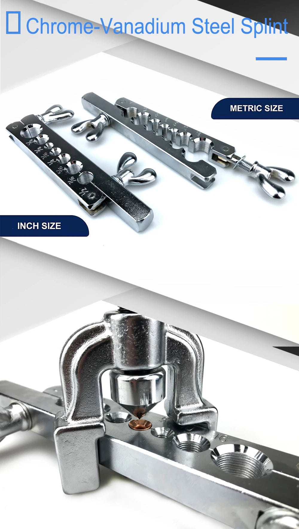 Copper Tube Expander 45 Degree Flaring Tool Kit of Copper Tube Expander Used for Reaming Copper Tubes and Other Pipes