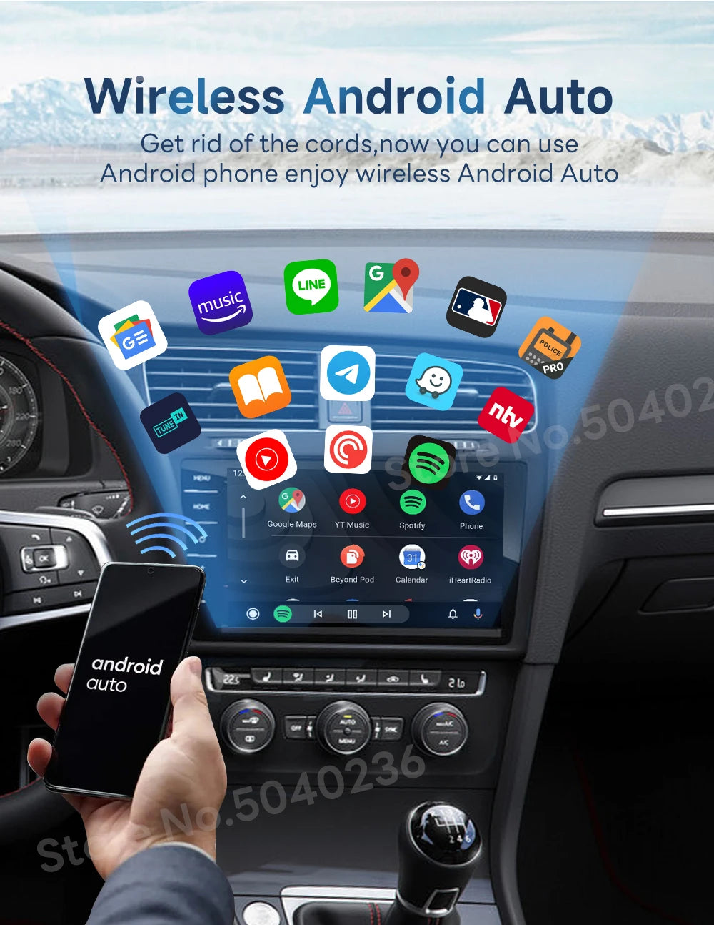2026 CarlinKit 5.0 2Air Wireless Android Auto Box Portable CarPlay Wireless Dongle For Car Radio with Wired CarPlay/Android Auto