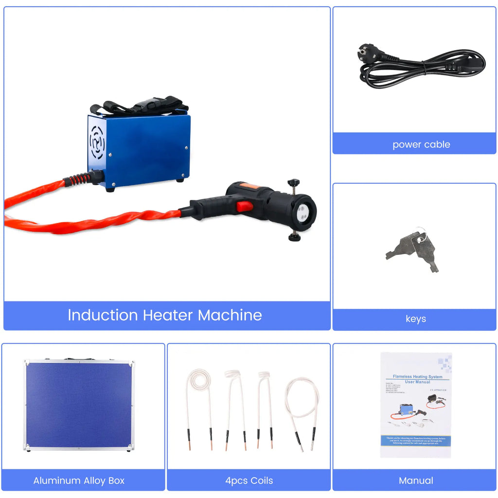 Podofo 1500W Magnetic Induction Heater Kit High Intensity Hand Held Magnetic Heater Bolt Remover Tool