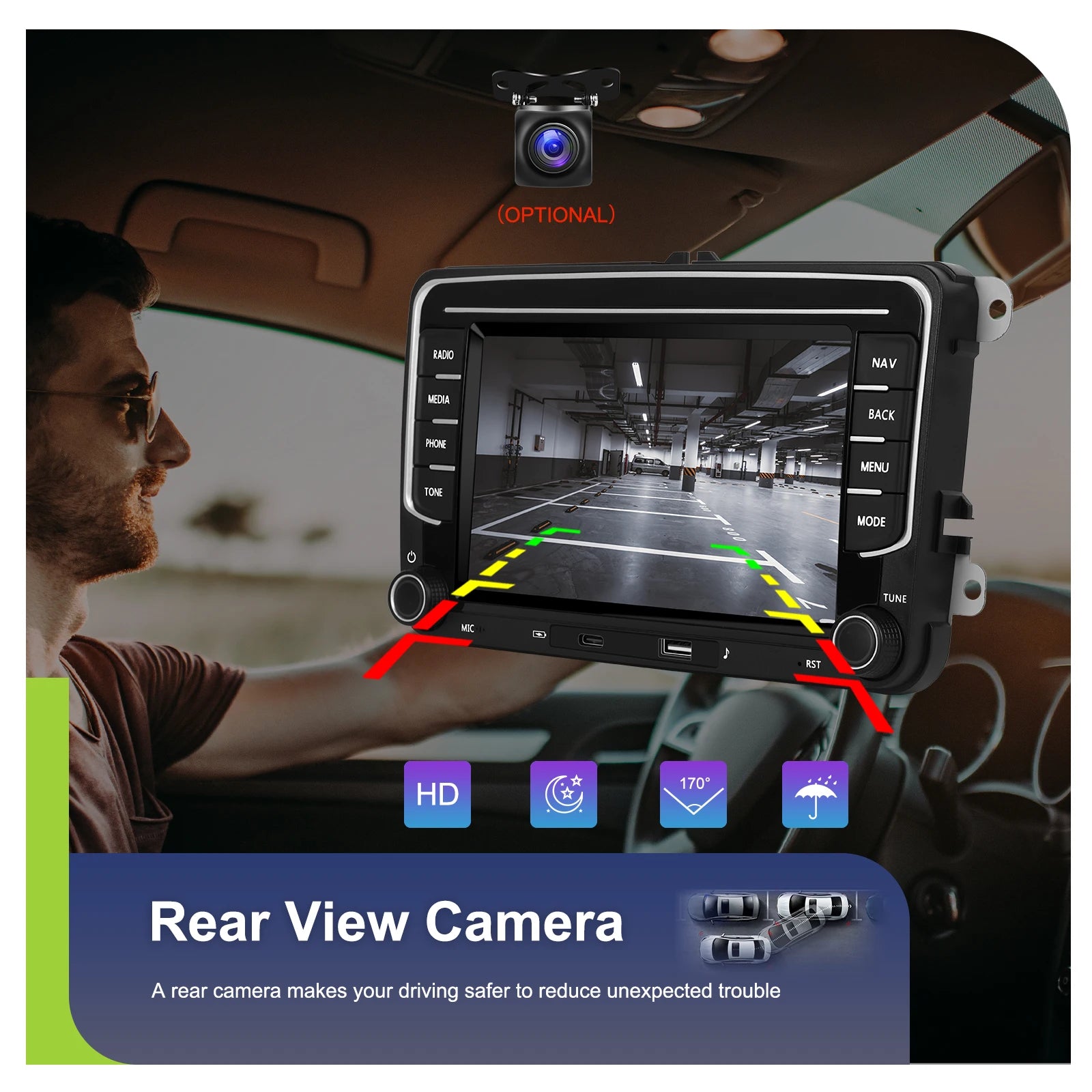 Podofo 7 "9" CarPlay Android Car Radio For Volkswagen VW Golf Passat JETTA Skoda SEAT Car Intelligent System 2din GPS Car Radio