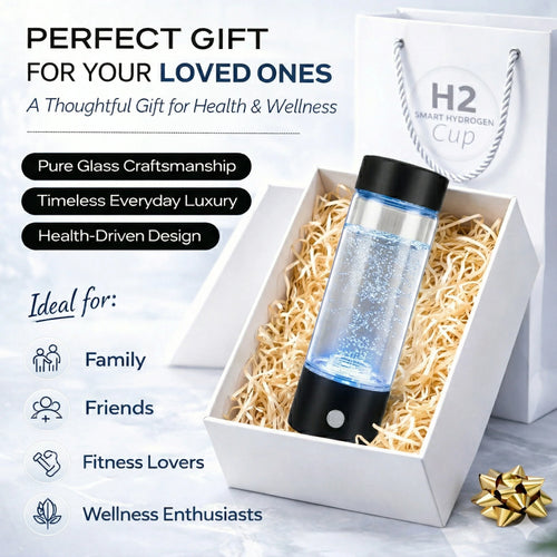 Bouteille d'eau à hydrogène 12000PPB Générateur SPE PEM Portable Rechargeable USB Fabricant d'eau hydrogénée Coffret cadeau santé