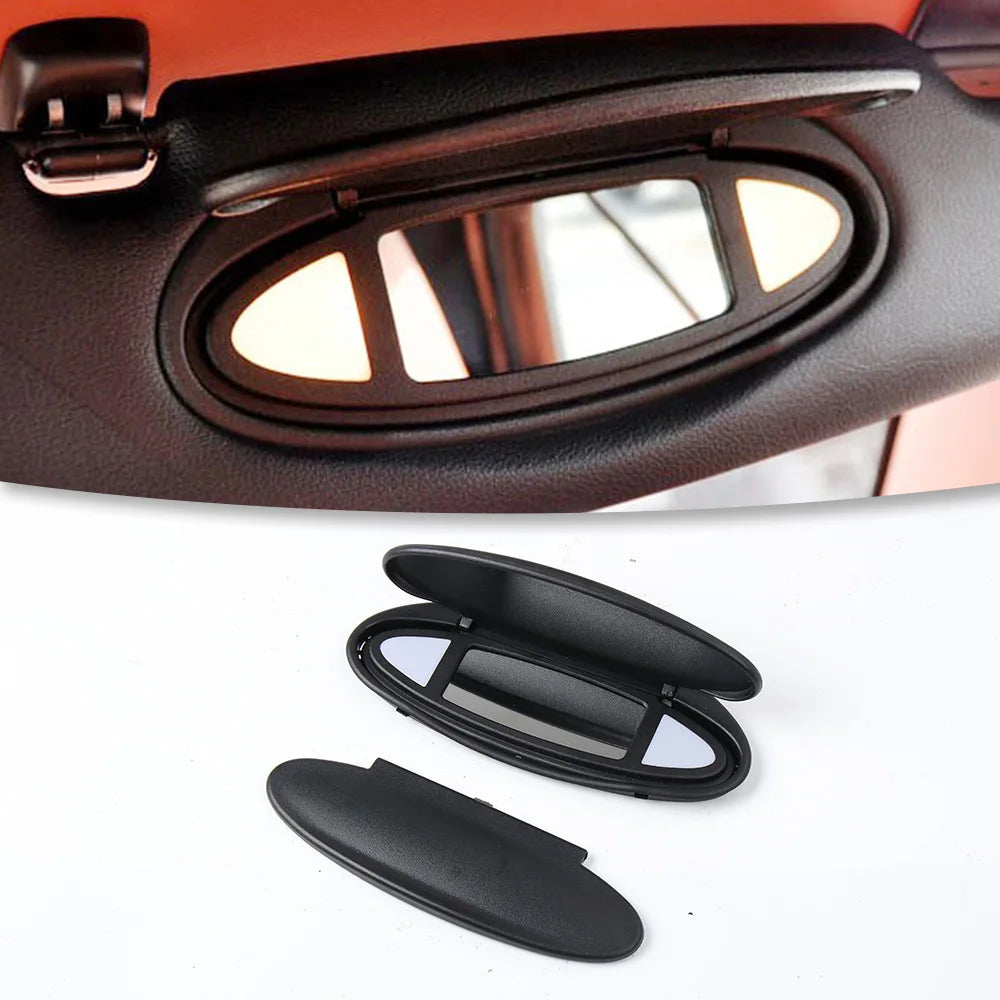 99773103115A12 Black Interior Sun Visor Makeup Mirror Replacement For Porsche 911/996/997/986/987