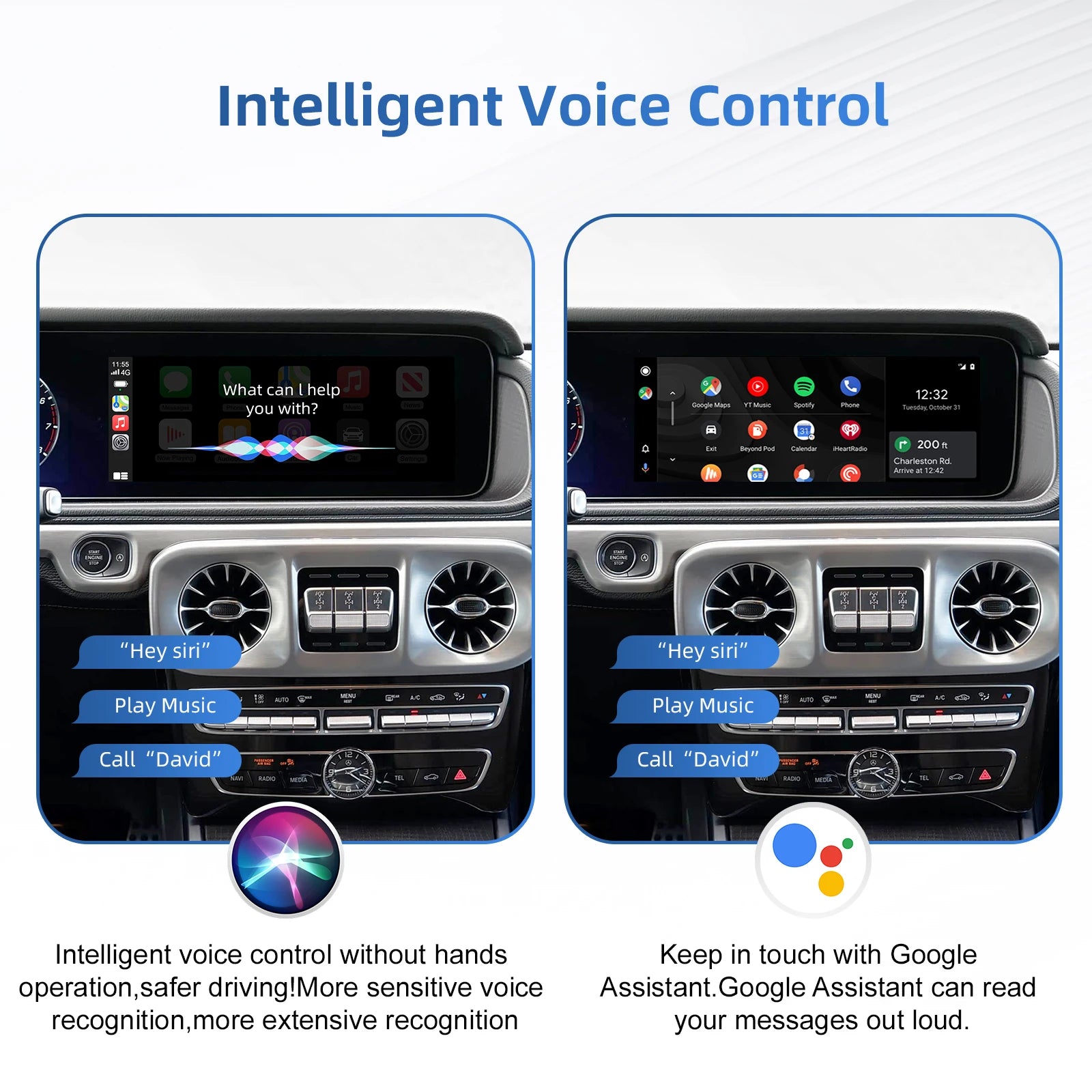 Ezonetronics for Mercedes Benz NTG 6.0 MBUX System 2019+ Wireless CarPlay Android Auto retrofit kit decoder box CarPlay