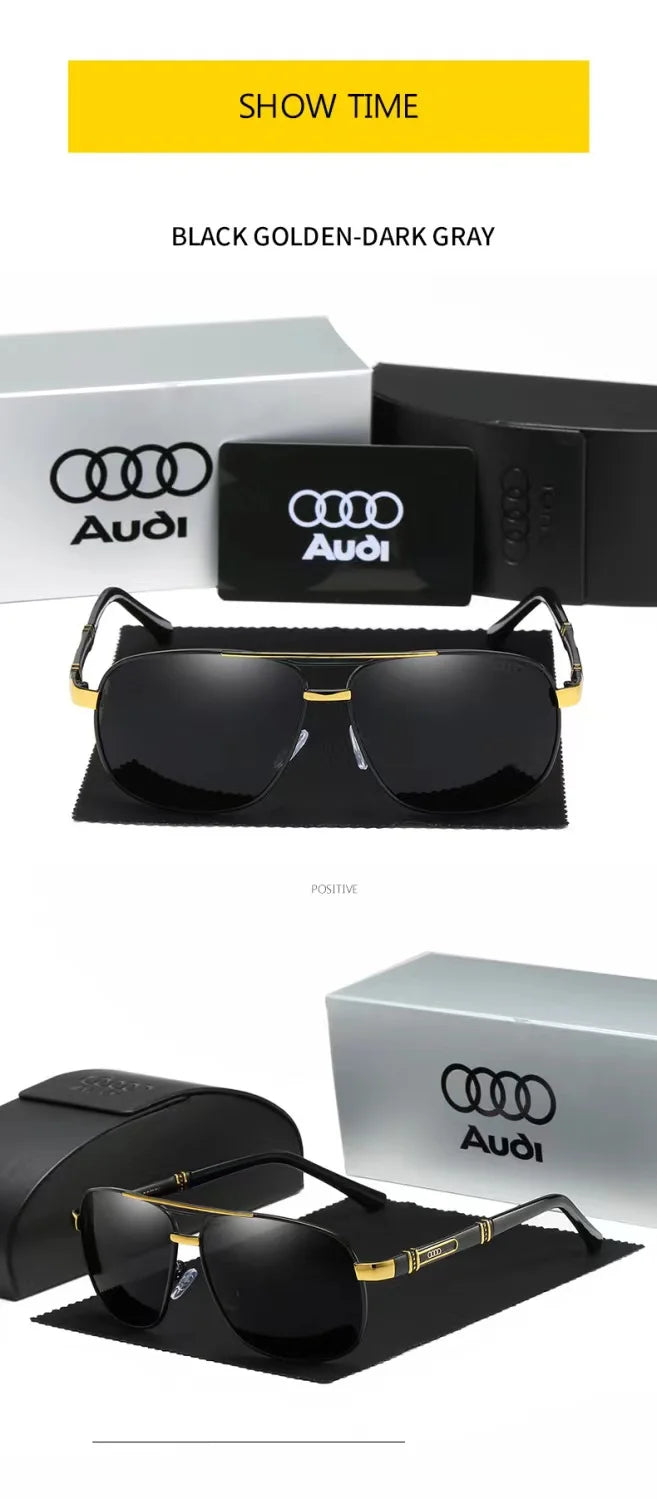 For Audi A4 A6 A8 Q5 Q7 High end luxury men driving polarized sunglasses, brand luxury anti glare, men and women Driver goggles