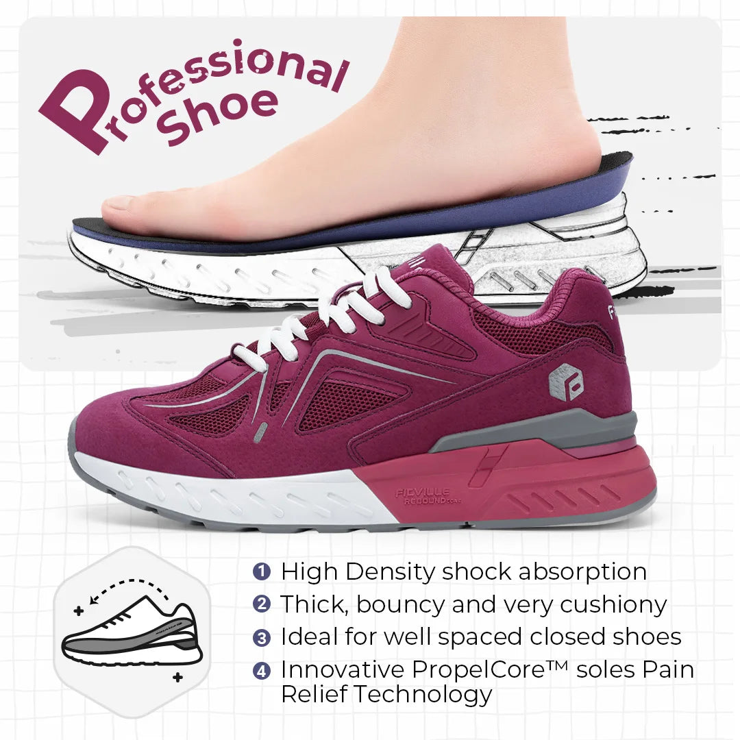 FitVille Extra Wide Women's Walking Shoes Wide Width lightweight Sneakers for Flat Foot Plantar Fasciitis Heel Pain Relief
