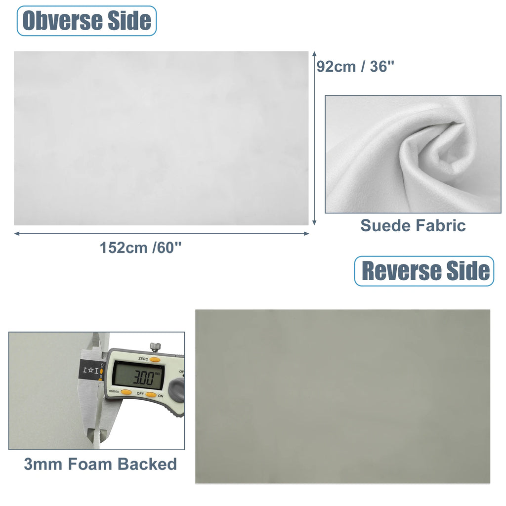 UXCELL Suede Headliner Fabric Foam Backed for Car Truck Interior Trim Protect Aging Broken Faded DIY Replacement 200x152cm