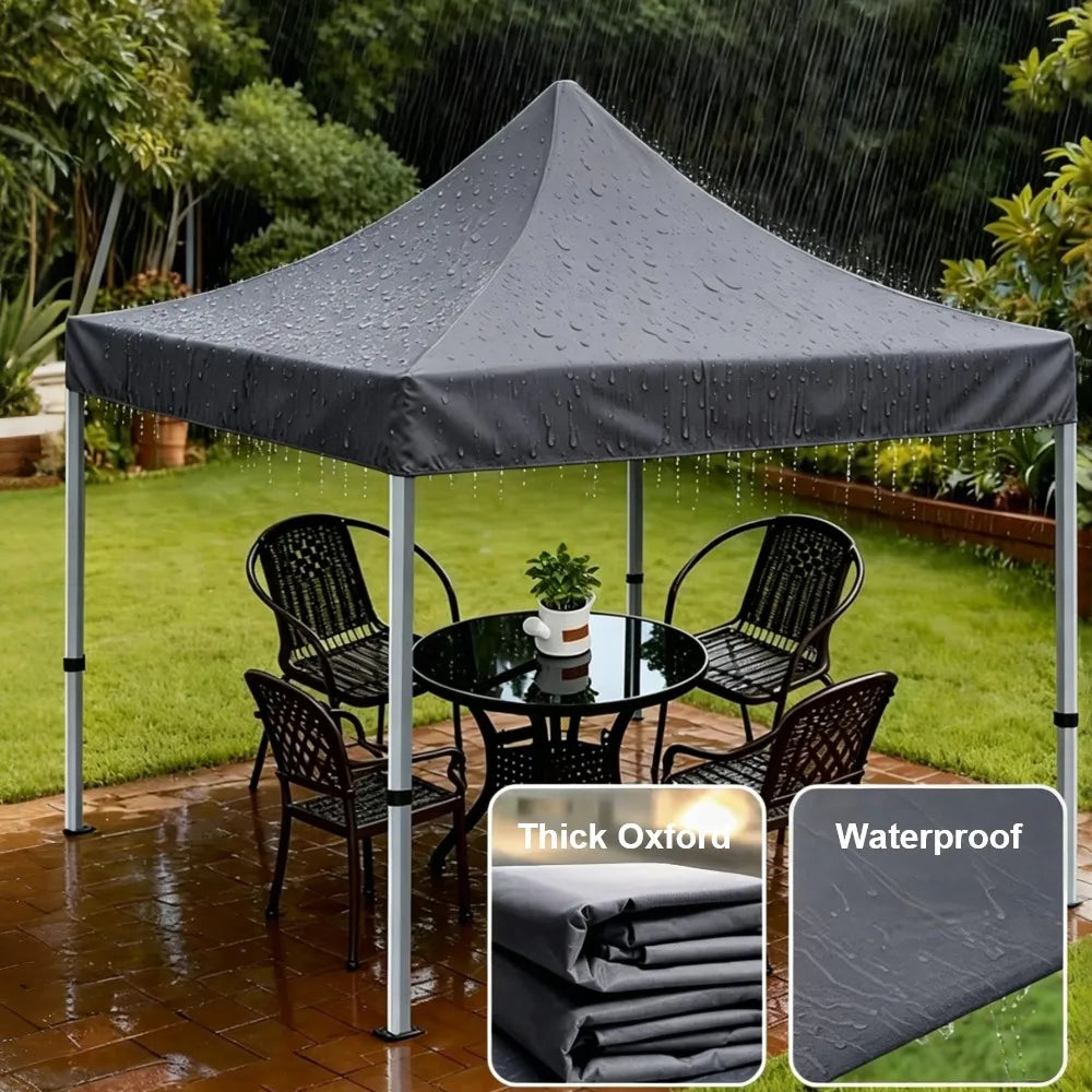Foldable Garden Gazebo 3/2 Meters Canopy Pergola with Tripod Adjustable Height UV Protection Garden Tent Waterproof Sun Shelter