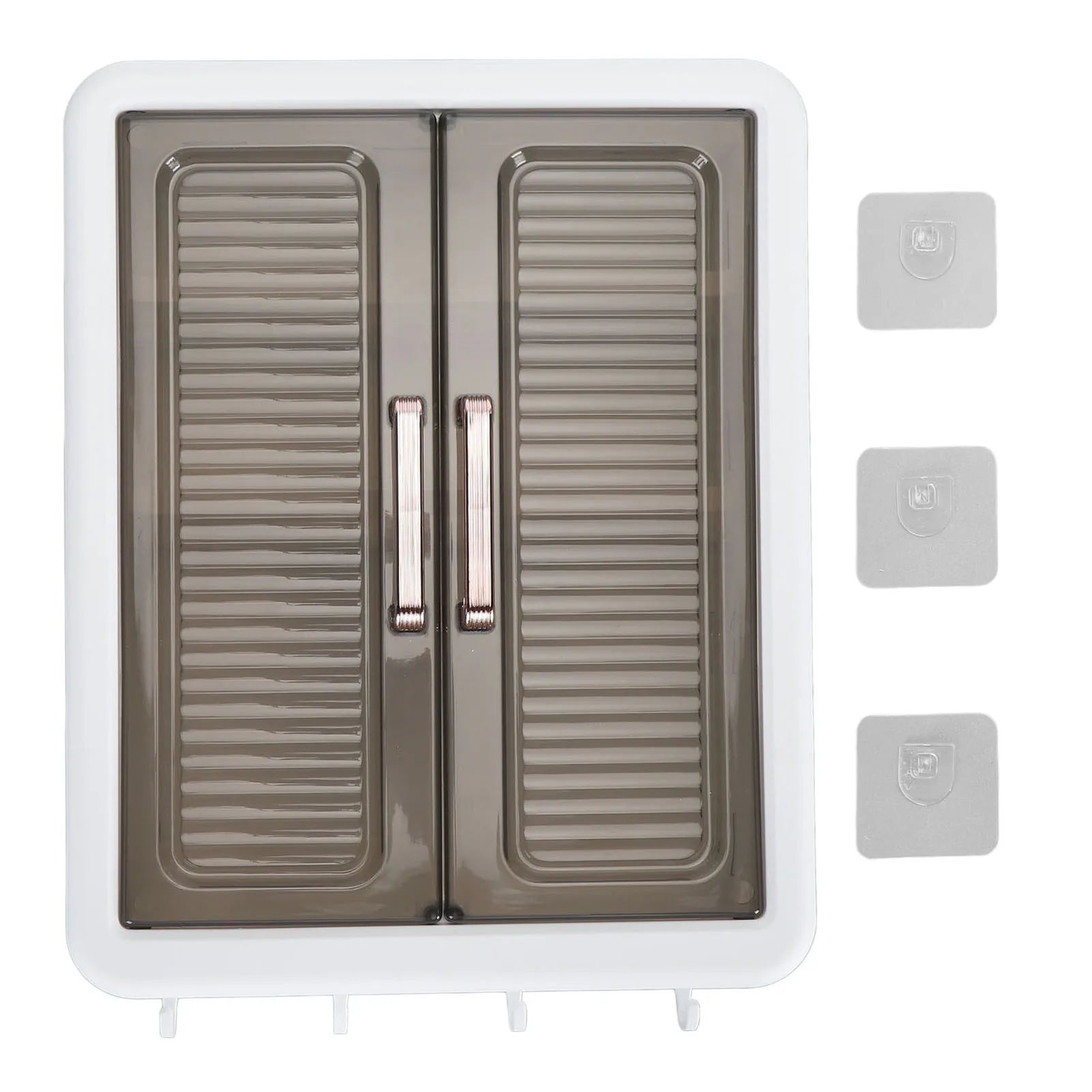 Cosmetics Wall Storage Cabinet PP Stable Large Capacity Bathroom Cabinet Wall Mounted Multifunctional Space Saving for Bedroom