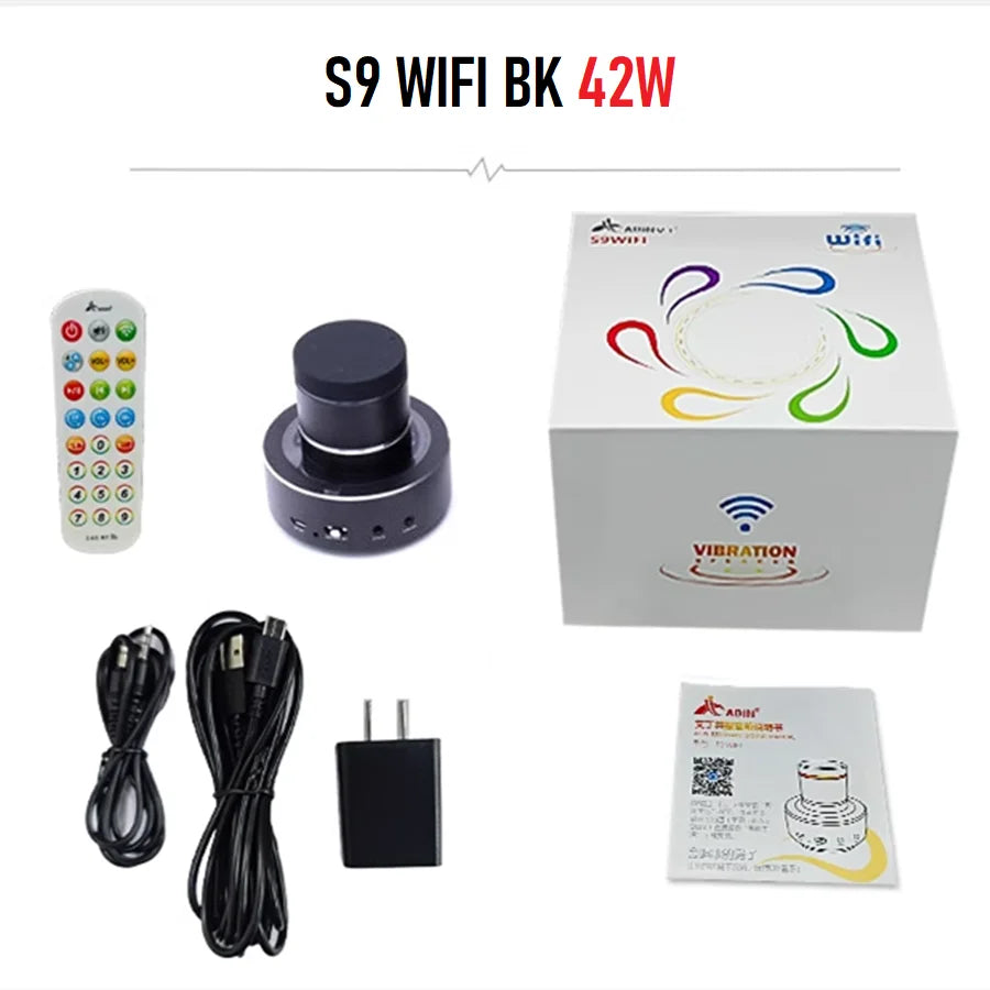 Wifi Vibro Bluetooth Speaker Wireless 42w Portable Subwoofer Speaker Bluetooth Neighbor Column Adin Metal Vibration Speakers