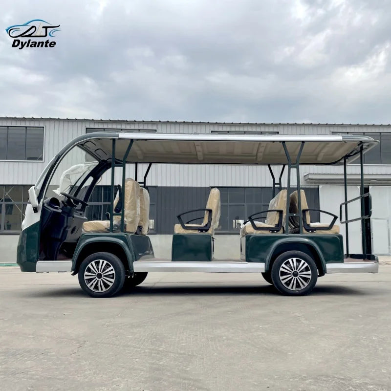 China-Made Luxury Exquisite 11-Seat Large Electric Tourist Sightseeing Bus Luxury Passenger Trackless Micro Electric Bus