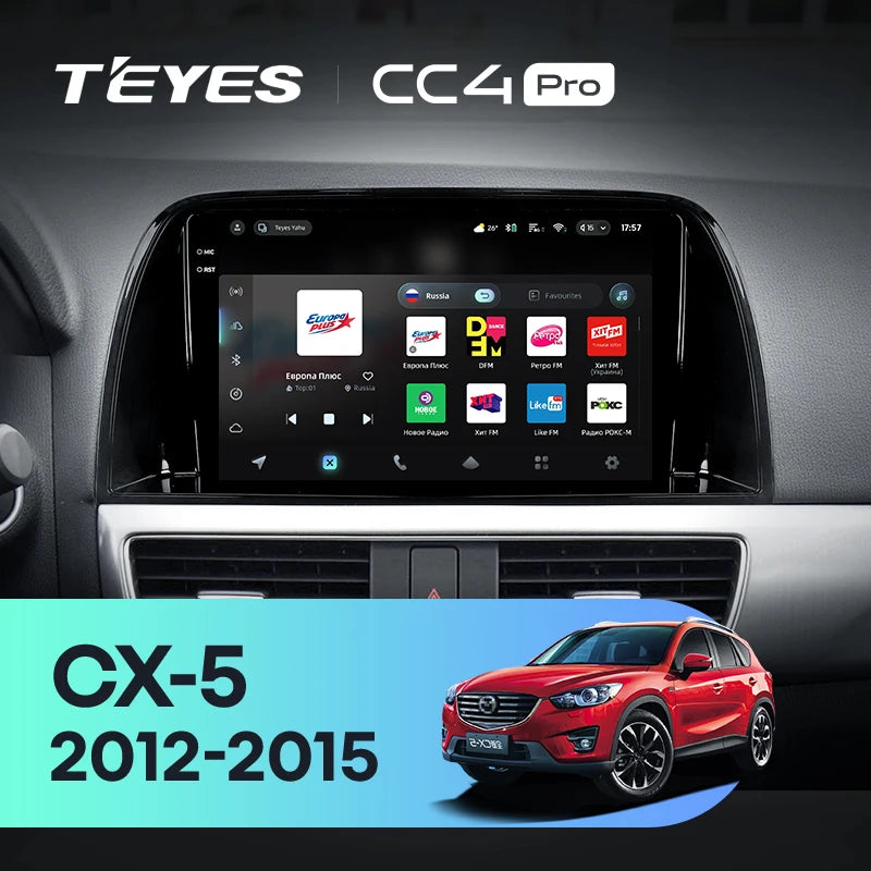 TEYES CC4 PRO Pour Mazda CX5 CX-5 CX 5 2012-2015 CarPlay Android Auto 2DIN Autoradio Multimédia Stéréo