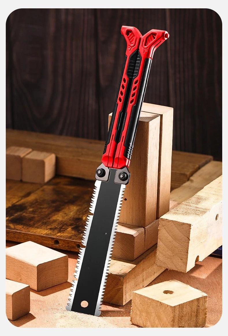 SK5 steel double-sided hand saw Ultra-sharp garden fruit tree pruning hand saw portable mini woodworking dedicated one-handed
