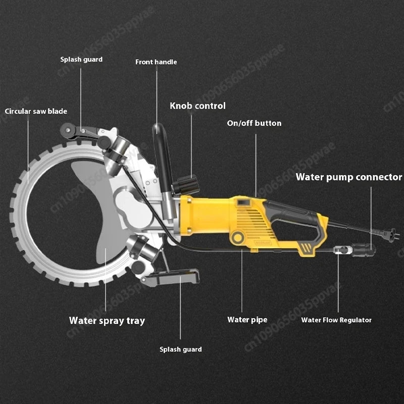 5000W High Power Ring Saw High Frequency Concrete Wall Cutting Machine Can Cut 29-39cm Multi-function Wall Cutting Machine