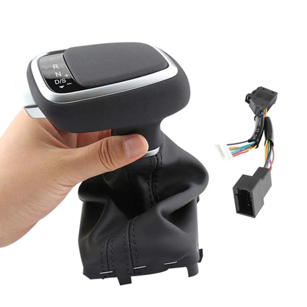 For Audi A4 A5 B8 B7 A7 A6 C6 C7 Q5 8r Q7 4l 8l A3 8P Gear Shift Knob Lever stick LED Light Gearbox Handle Leather Car Automatic