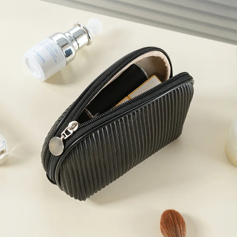 New 3PCS Makeup Bag Set for Women – Lightweight PU Leather Travel Cosmetic Organizer, Fashion Portable Vanity Pouch Kit
