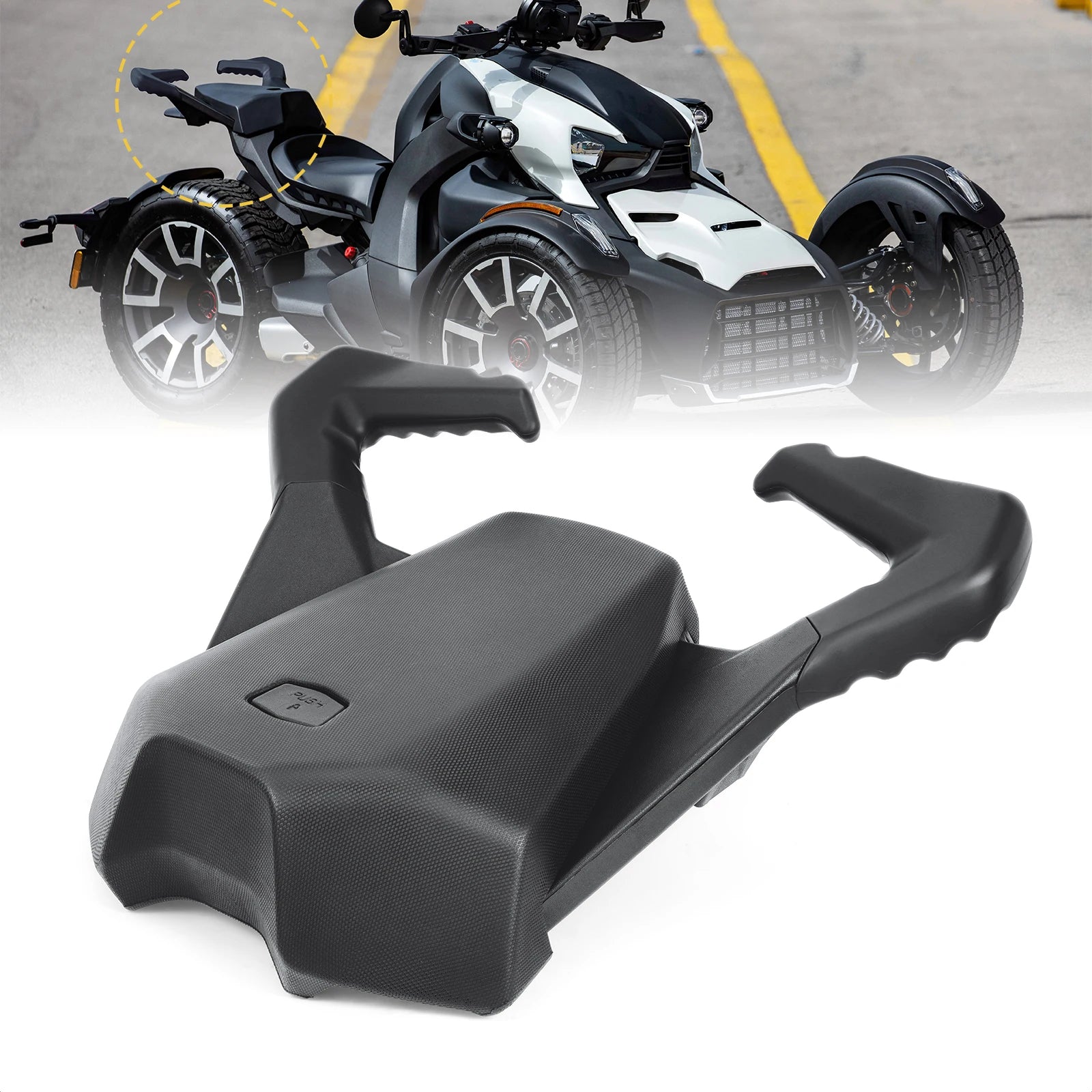 Ryker 900 rear passenger seat, Goldfire 2-Up Ryker rear passenger seat suitable for all Can AM Ryker models Replace 219400842