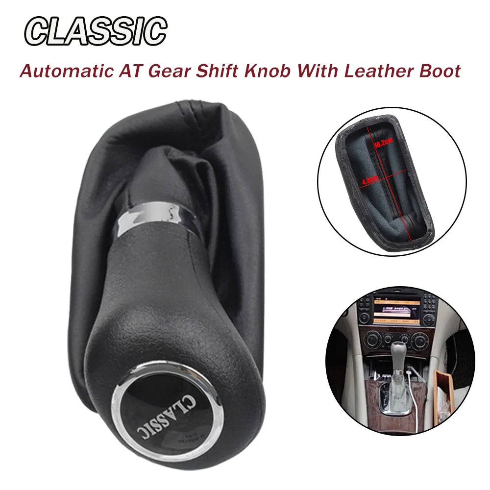 Fit For Mercedes Benz C Class W203 W209 CLASSIC AVANTGARDE ELEGANCE Automatic Gear Shift Stick Knob Lever HandBall Gaiter Boot