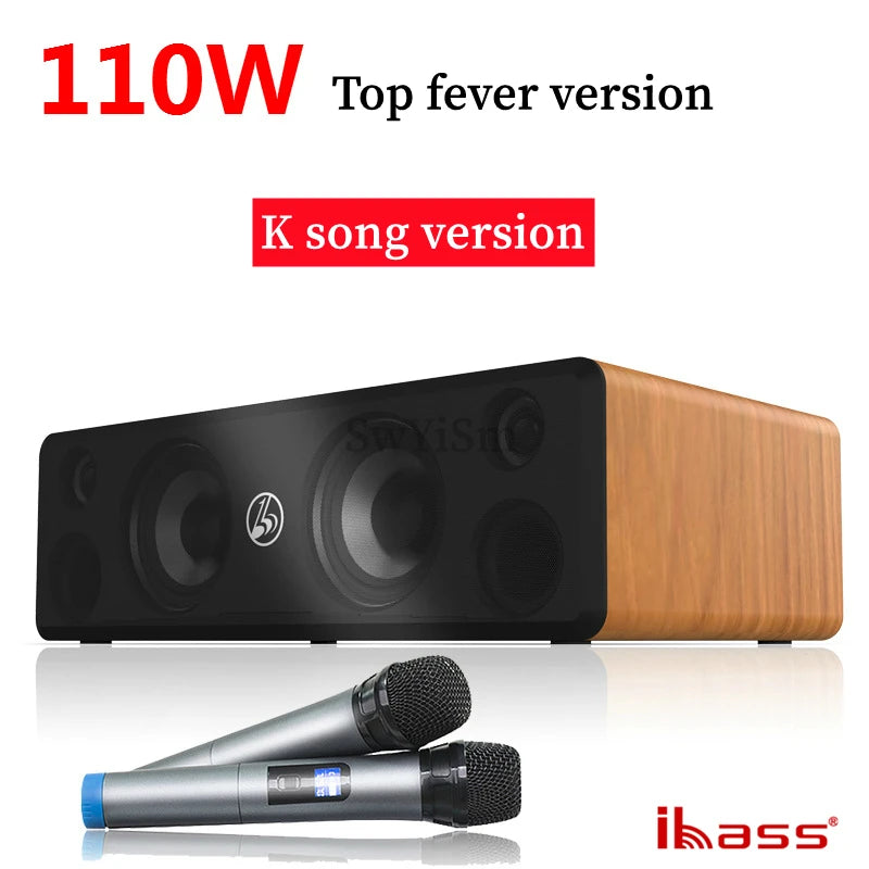 Lossless Decoding Of Ibass Wooden Active Home Theater Sound 110W Ultra Power Hi-Fi Stereo Subwoofer Desktop Bluetooth Speakers