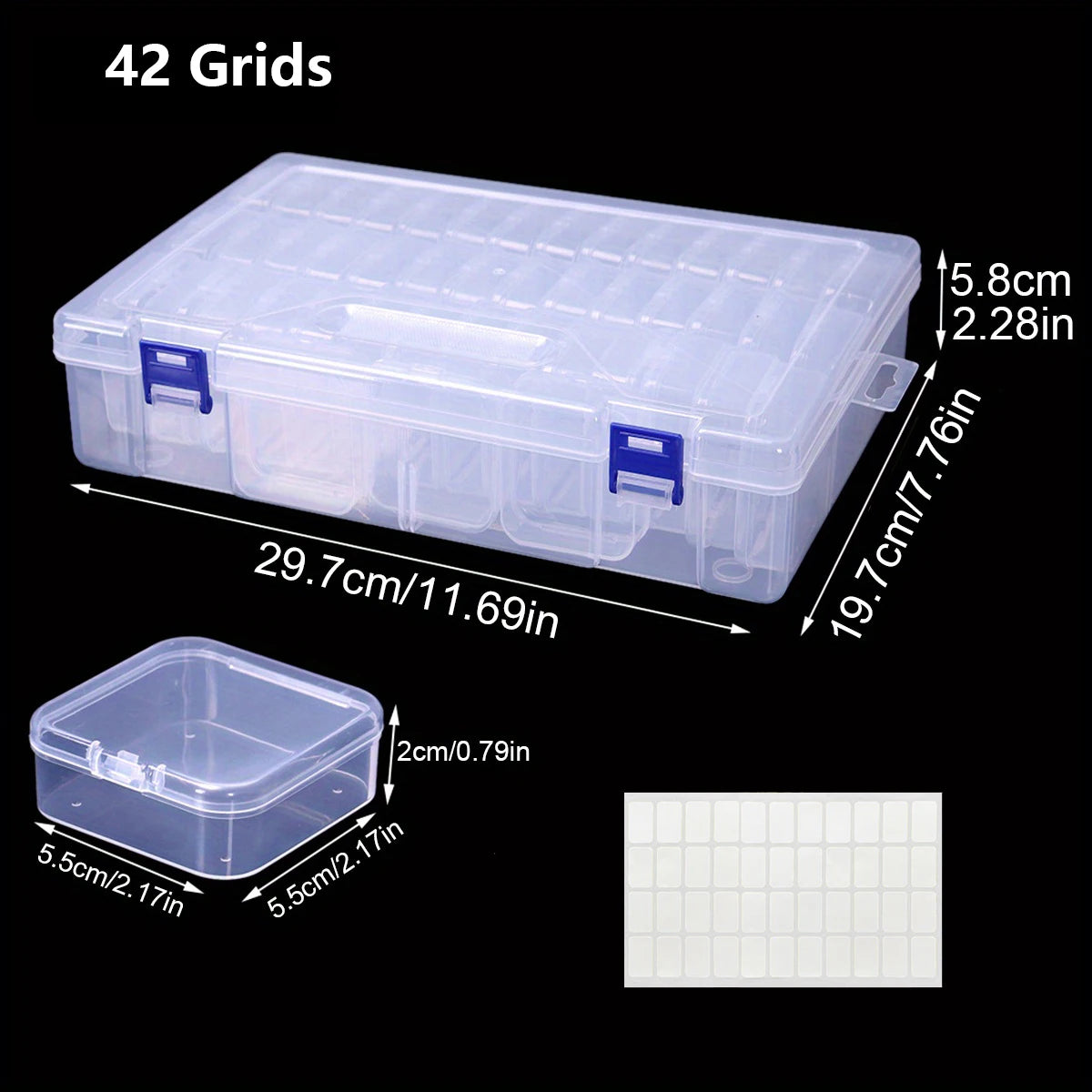 DIY Diamond Painting Embroidery Storage Box 30/15/14Grids Art Embroidery Accessories Beads Display Sorting Box Storage Container
