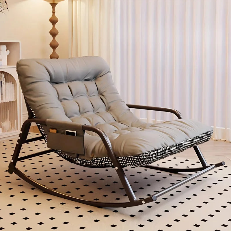 Modern Bedroom Rocking Chair Indoor Double Sofa Recliner with Cushion Living Room Bedroom Recliner with Armrests Recliner Chair