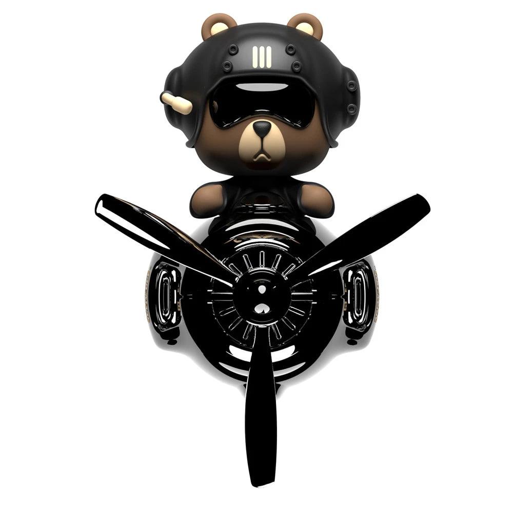 Bear Car Air Fresheners Vehicle Blower Helicopter Flavoring Diffuser Car Deodorant Air Vent Decoration Interior Car Perfume