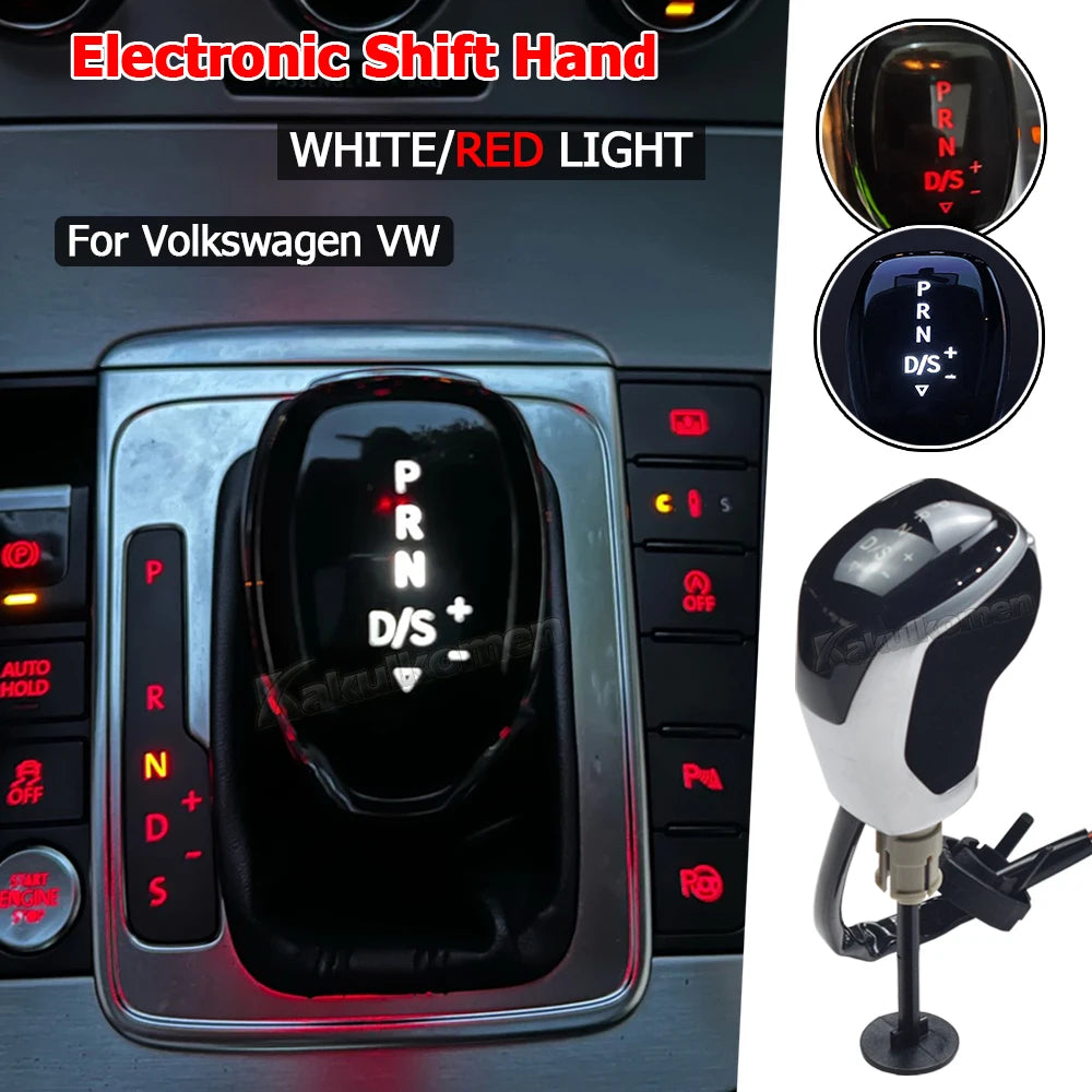Automatic DSG Gear Shift Knob For VW Golf Mk6 Mk7 Passat B7 B8 Tiguan MK2 Touareg CC LED interior Synchronize electronic display