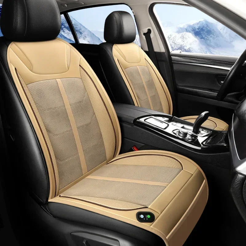 DC 12V 24V Car Summer Cool Cooling Air Vent Seat Chair Cushion Cover With Fast Blowing Ventilation Car Seat Cooler Pad Fan