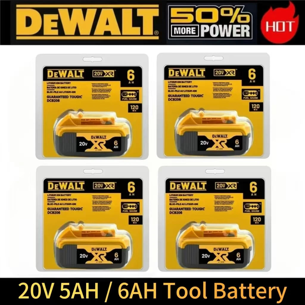 Batterie Dewalt 20V d'origine, 5AH 6AH Batterie Dewalt, Outils Électriques DeWalt Série DCF DCD DCG DCS DWE Livraison Aérienne Gratuite