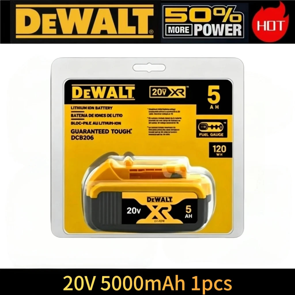 Batterie Dewalt 20V d'origine, 5AH 6AH Batterie Dewalt, Outils Électriques DeWalt Série DCF DCD DCG DCS DWE Livraison Aérienne Gratuite