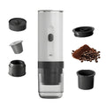 Wireless Electric Capsule Coffee Maker 2-in-1 Coffee Machine for Car & Home Camping Portable Coffee Maker for Capsules and Ground Coffee