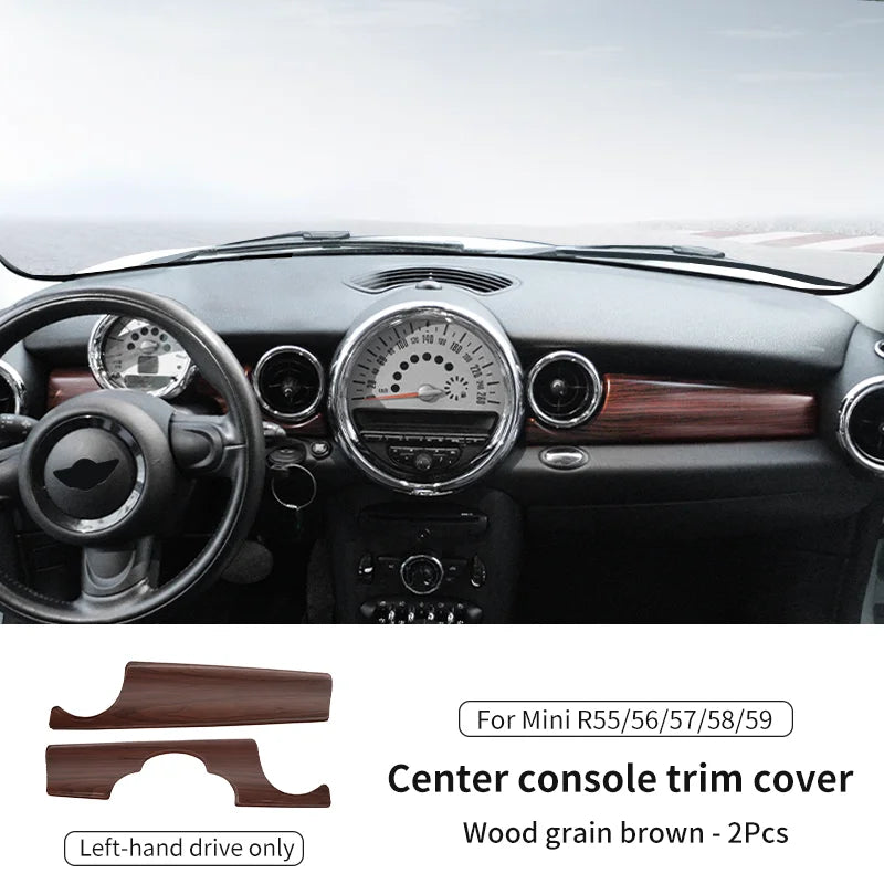 Car Dashboard Decal Leather Sticker For Mini Cooper R56 R55 R54 R57 R58 R59 Car Accessories Styling Only Left handdrive