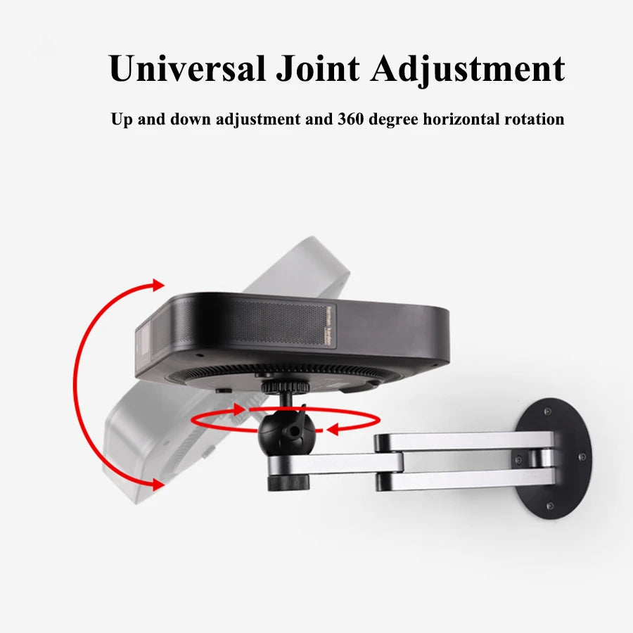 Support de projecteur Support mural robuste en alliage d'aluminium pour articles universels à trou de vis 1/4 pouce XGIMI TD Capacité de charge de 10 kg