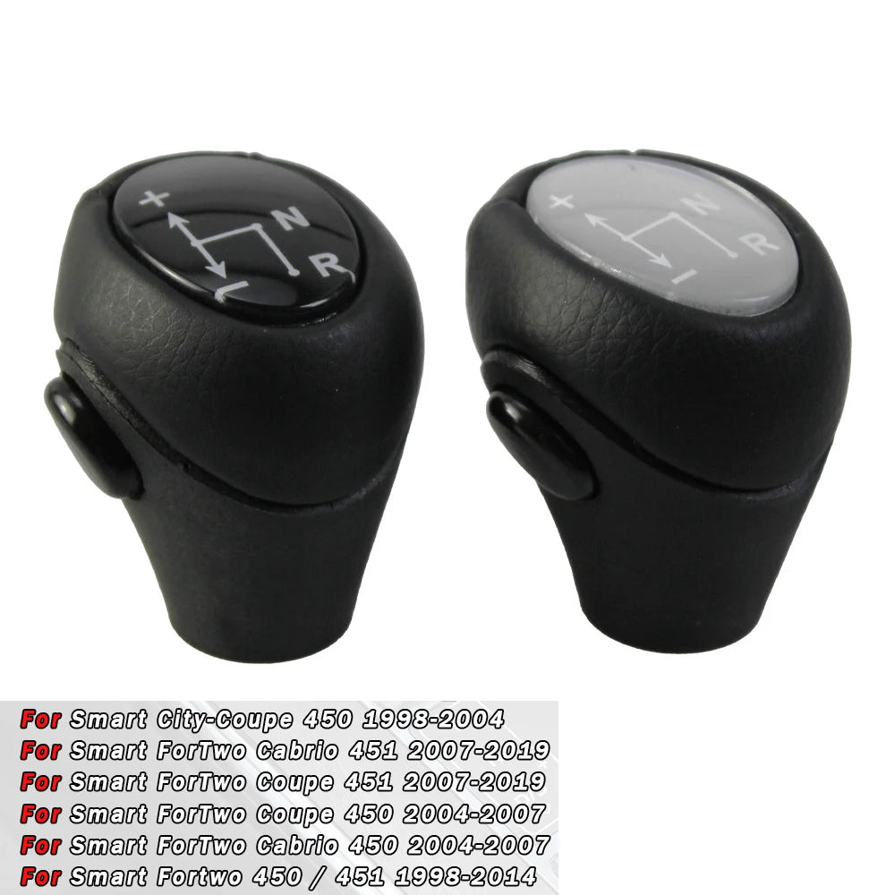 Gear Shift Knob Lever Shifter for Mercedes Benz Smart Fortwo Roadster 450 451 Brabus Fortwo Automatic Auto Parts Pu Leather
