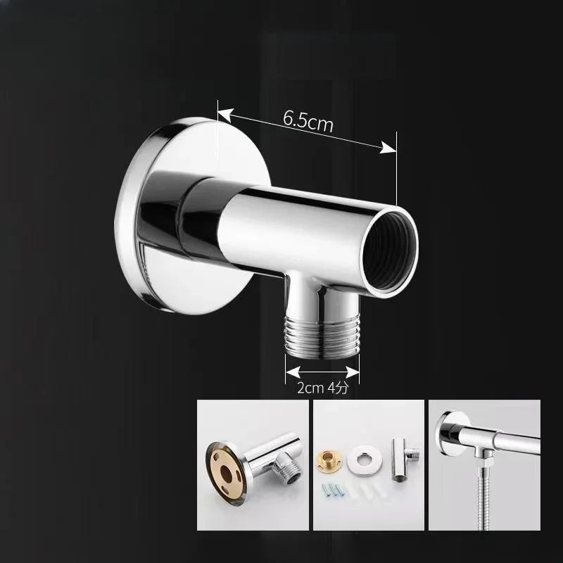 Stainless Steel Shower Head Extension Arm Wall-mounted Rain Extension Tube Shower Seat Basic Bathroom Accessories