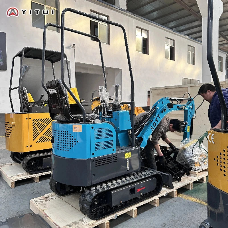 1.2 Ton Mini Excavator Epa Euro5 Small Crawler Digger Machine For Garden Mini Digger Reinforced Chassis For Home Use