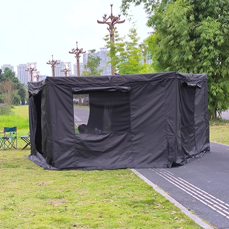 4x4x270cm Hard Shell Roof Top Tent, Waterproof Aluminum Rooftop Tent for Outdoor Camping