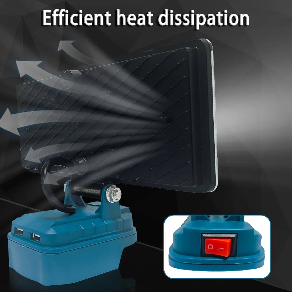 LED Work Light 3/4/8Inch For Makita 14.4V 18V Li-ion Battery Lamp With USB Outdoor Flashlight Lantern Camping Emergency Light