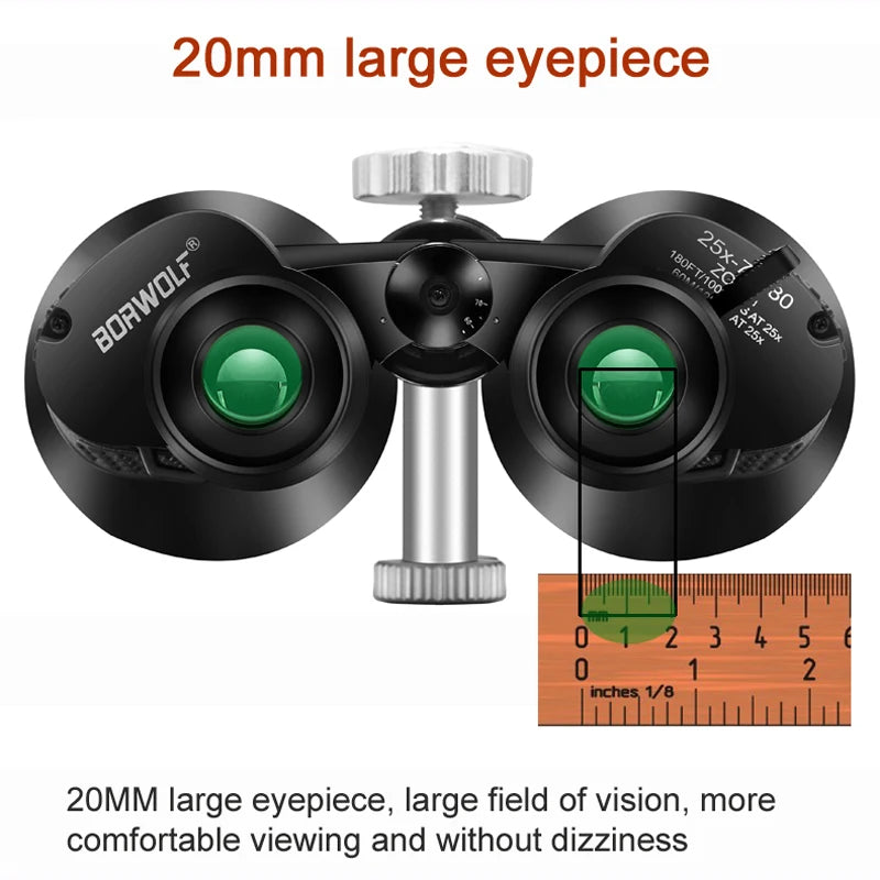 BORWOLF Binoculars 25-75X80 HD  Military  Telescope for Bird watching Hiking Hunting Sport Watching The Moon