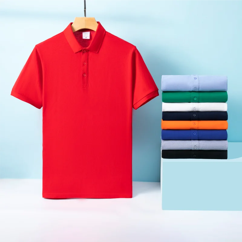 High-Quality 100% Cotton Polo Shirt Custom Logo Print Personal Design Tops Embroidery Summer Men And Women Clothing S-4XL