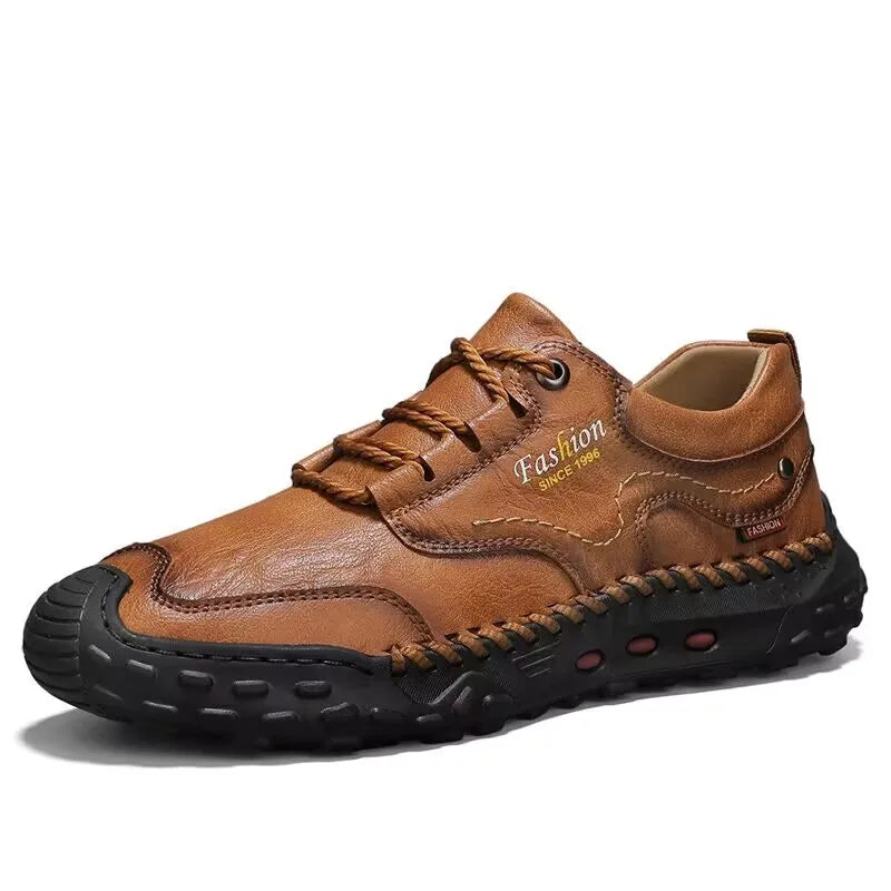 New Genuine Leather Mens Casual Shoes Fashion Lace Up Business Oxford Shoes for Men Outdoor Walking Sport Shoes Tennis Masculino